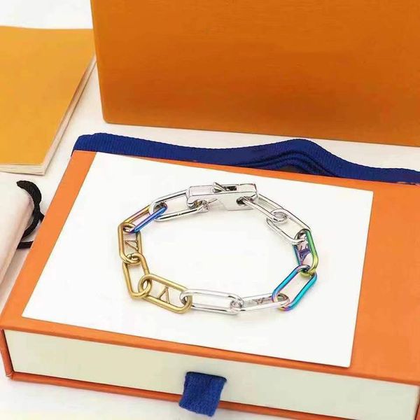 luxurys charm bracelets desingers sterling classic colorful retro bamboo bracelet color matching chain couple necklace men and women simple, Golden;silver
luxurys charm bracelets desingers sterling classic colorful retro bamboo bracelet color matching chain couple necklace men and women simple, Golden;silver
