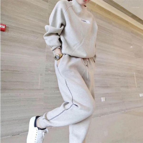 autumn and winter new mixed cashmere knit suit thick loose sweater harem pants women's fashion two-piece suit (with elastic)1, White
autumn and winter new mixed cashmere knit suit thick loose sweater harem pants women's fashion two-piece suit (with elastic)1, White