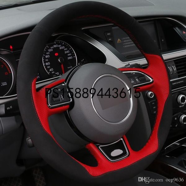 diy ручной сшитые рулевого управления автомобиля колеса обложка red leather black suede для audi a1 a3 a5 a7
diy ручной сшитые рулевого управления автомобиля колеса обложка red leather black suede для audi a1 a3 a5 a7