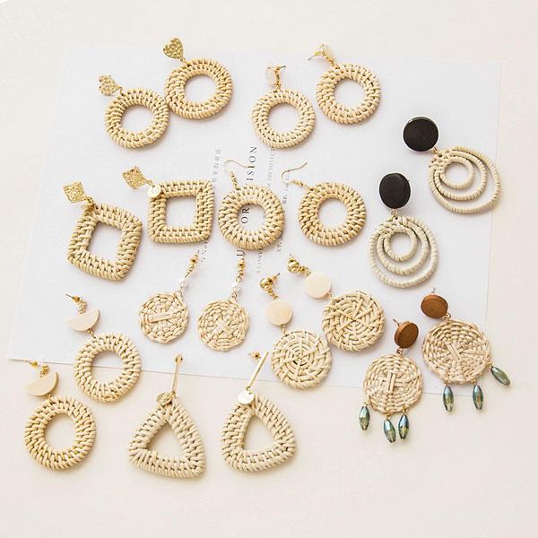 dangle & chandelier est 2021 trendy korean style rattan knit handmade wooden geometric earrings for women vine round circle drop earring, Silver
dangle & chandelier est 2021 trendy korean style rattan knit handmade wooden geometric earrings for women vine round circle drop earring, Silver
