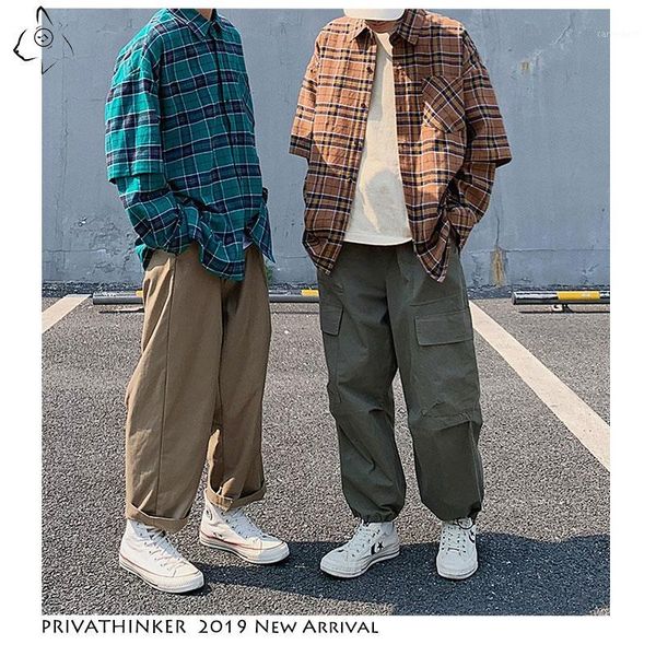men's casual shirts man streetwear 2021 mens pockets hip hop japanese male loose fake two-piece plaid autumn1, White;black
men's casual shirts man streetwear 2021 mens pockets hip hop japanese male loose fake two-piece plaid autumn1, White;black