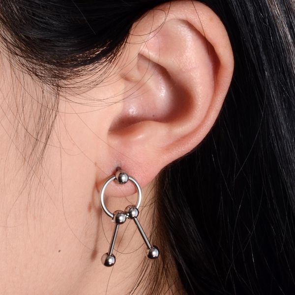 1pc stainless steel decor roundbelly button ring steel industrial barbell cartilage earring punk style tongue ring piercing 14g q sqcyxn, Silver
1pc stainless steel decor roundbelly button ring steel industrial barbell cartilage earring punk style tongue ring piercing 14g q sqcyxn, Silver