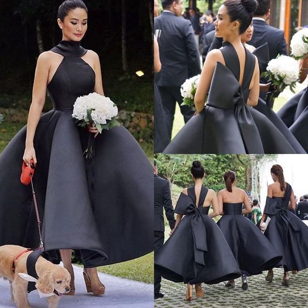 halter white black bridesmaid dresses ankle length ball gown garden wedding guest party dress elegant satin bow maid of honor gowns plus siz, White;pink
halter white black bridesmaid dresses ankle length ball gown garden wedding guest party dress elegant satin bow maid of honor gowns plus siz, White;pink
