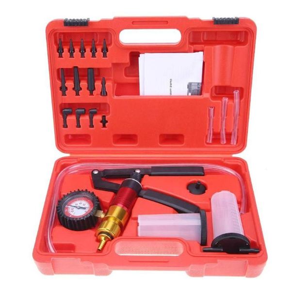 21pcs/set handheld brake bleeder kit vacuum pumps testers car oil change suction pumps vacuum fluids tool set detector testers
21pcs/set handheld brake bleeder kit vacuum pumps testers car oil change suction pumps vacuum fluids tool set detector testers