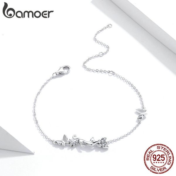 bamoer cat & butterflies link chain plated bracelet for women 925 sterling silver bracelets with charms anniversary gifts scb195 q1118, Black
bamoer cat & butterflies link chain plated bracelet for women 925 sterling silver bracelets with charms anniversary gifts scb195 q1118, Black