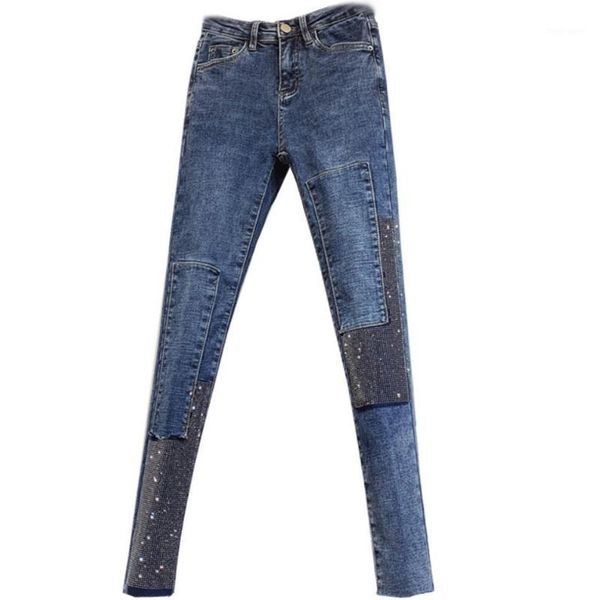 2020 spring autumn winter new fashion high waist jeans women slim stretch straight drilling feet pencil jeans1, Blue
2020 spring autumn winter new fashion high waist jeans women slim stretch straight drilling feet pencil jeans1, Blue