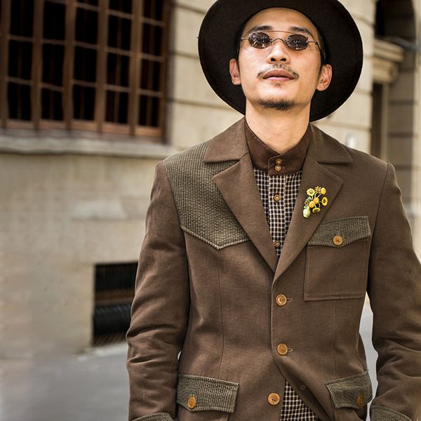 soarin independent british hunting coat men's ancient vintage patchwork business casual suit
soarin independent british hunting coat men's ancient vintage patchwork business casual suit