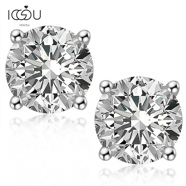 iogou round d color 8.0mm diamond simple four claw earrings for ladies classic 925 sterling silver engagement gift 220216, Golden;silver
iogou round d color 8.0mm diamond simple four claw earrings for ladies classic 925 sterling silver engagement gift 220216, Golden;silver