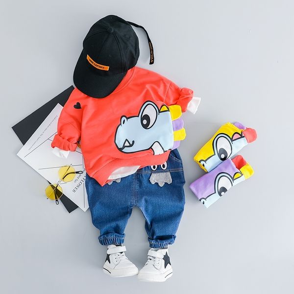 hylkidhuose infant clothes suits spring baby girls boys clothing sets cotton t shirt jeans 2 piece cartoon kids costume y200325, White
hylkidhuose infant clothes suits spring baby girls boys clothing sets cotton t shirt jeans 2 piece cartoon kids costume y200325, White