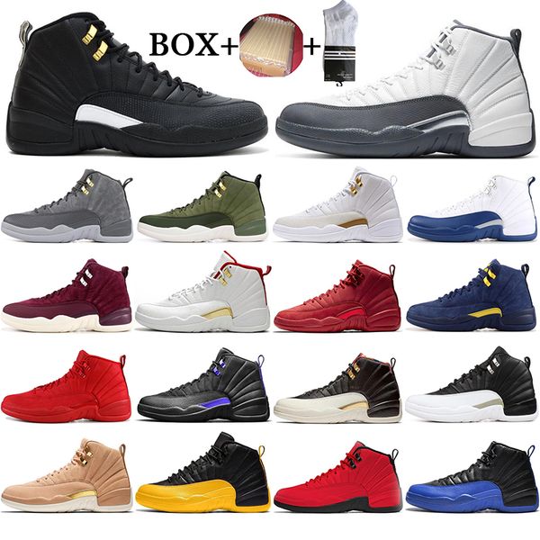 with box new 12 12s white dark grey game royal the master basketball shoes men flu game french winterized sports sneakers size 40-47
with box new 12 12s white dark grey game royal the master basketball shoes men flu game french winterized sports sneakers size 40-47
