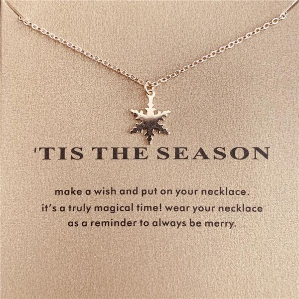 fashion gold color snowflake pendant necklace women minimalist clavicle chain choker necklaces tis the season gift card, Silver
fashion gold color snowflake pendant necklace women minimalist clavicle chain choker necklaces tis the season gift card, Silver