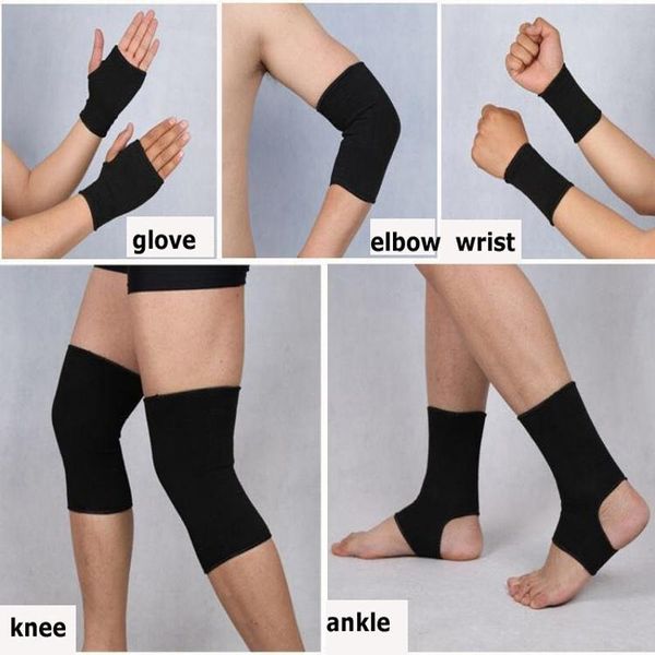 1set knee support elbow protector leg arthritis gym sleeve elasticated bandage charcoal knitted ankle warm wrist warm, Black;gray
1set knee support elbow protector leg arthritis gym sleeve elasticated bandage charcoal knitted ankle warm wrist warm, Black;gray