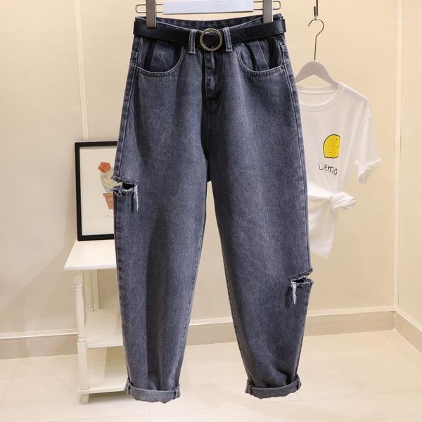 women's ripped jeans, plus size ripped nine-point jeans, women's loose and thin, harlem daddy wide-leg pants, tide jeans1, Blue
women's ripped jeans, plus size ripped nine-point jeans, women's loose and thin, harlem daddy wide-leg pants, tide jeans1, Blue