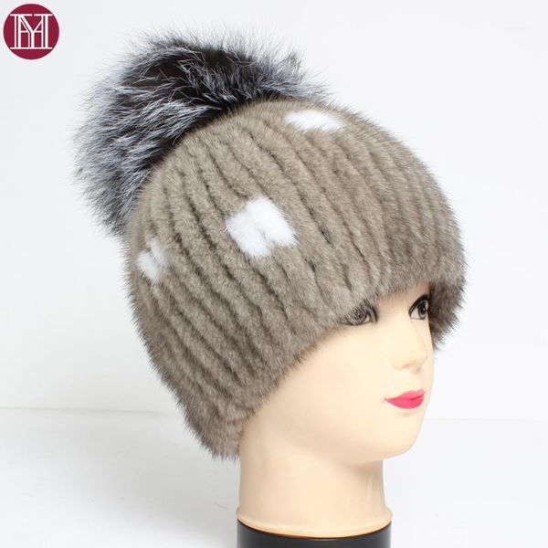 Winter Lady Luxury Genuine Hats Women Warm Real Mink Beanies With Fur Cap. Fashion Soft 100% Natural Hats1, Blue;gray
Winter Lady Luxury Genuine Hats Women Warm Real Mink Beanies With Fur Cap. Fashion Soft 100% Natural Hats1, Blue;gray