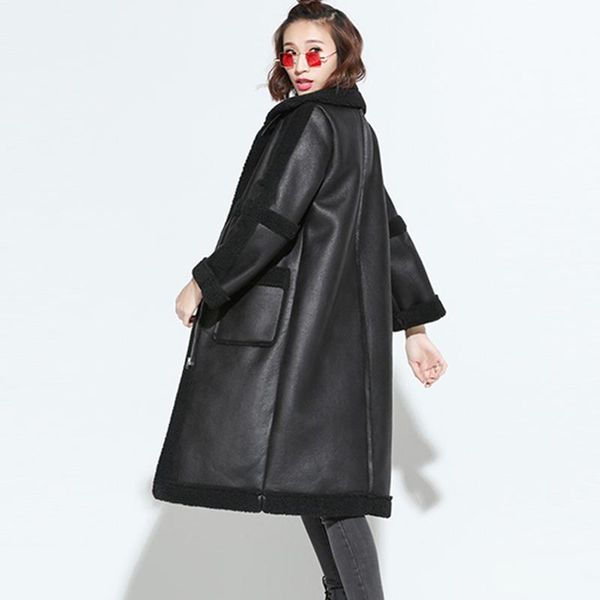 women's leather & faux warm pu winter inside fur sheepskin parka 2021 women motorcycle long jacket female coat black bomber biker jacke
women's leather & faux warm pu winter inside fur sheepskin parka 2021 women motorcycle long jacket female coat black bomber biker jacke