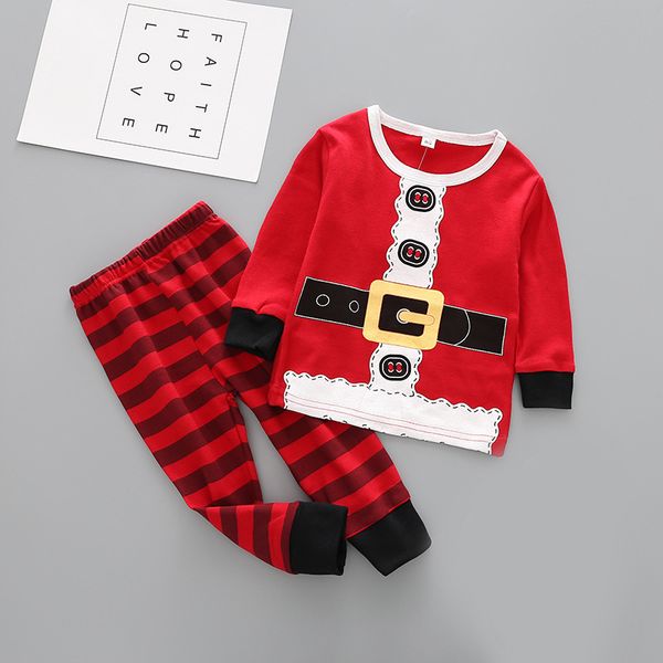 27styles christmas kids pajamas set tracksuit two pieces outfits santa claus elk striped xmas pajamas suits sets baby home clothing e92705, Black;red
27styles christmas kids pajamas set tracksuit two pieces outfits santa claus elk striped xmas pajamas suits sets baby home clothing e92705, Black;red