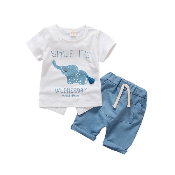 summer children boys girls clothes set baby cartoon elephant pattern cotta pants 2pcs/sets kids sport suits toddler tracksutis y200525, White
summer children boys girls clothes set baby cartoon elephant pattern cotta pants 2pcs/sets kids sport suits toddler tracksutis y200525, White