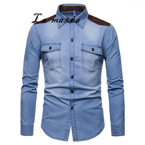2020 causal denim mens shirt plaid patchwork cotton men fashion long sleeves shirt spring clothes1, White;black
2020 causal denim mens shirt plaid patchwork cotton men fashion long sleeves shirt spring clothes1, White;black