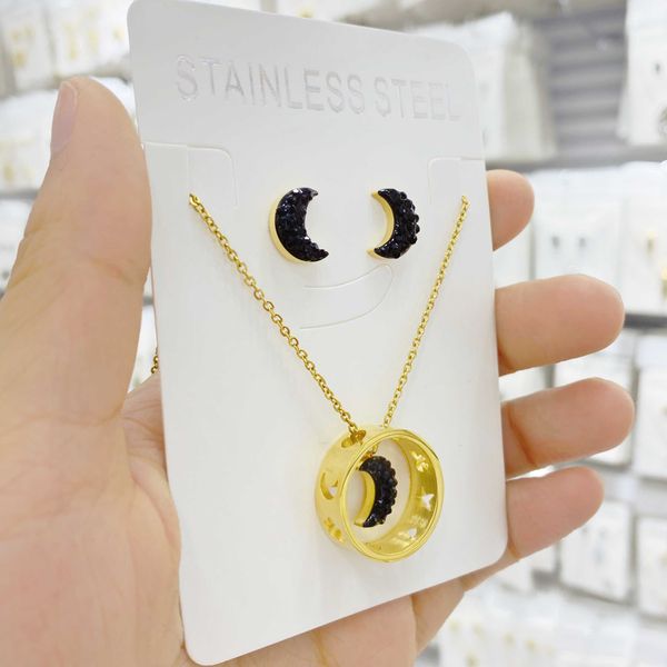 summer stainless steel crescent moon necklace fashion golden rose gold moon pendant clavicle chain necklaces for women wholesale, Silver
summer stainless steel crescent moon necklace fashion golden rose gold moon pendant clavicle chain necklaces for women wholesale, Silver