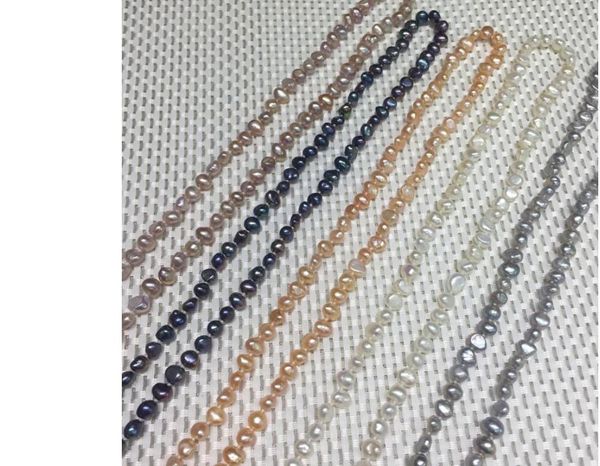 chokers 125cm 50'' 6x7mm white pink black gray purple real pearl necklace flat baroque freshwater women jewelry, Golden;silver
chokers 125cm 50'' 6x7mm white pink black gray purple real pearl necklace flat baroque freshwater women jewelry, Golden;silver