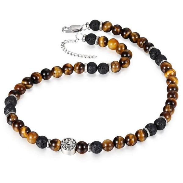 chokers 2021 men's natural tiger eyes map stone lava bead choker necklace for men women stainless steel beaded charm dnm22a, Golden;silver
chokers 2021 men's natural tiger eyes map stone lava bead choker necklace for men women stainless steel beaded charm dnm22a, Golden;silver