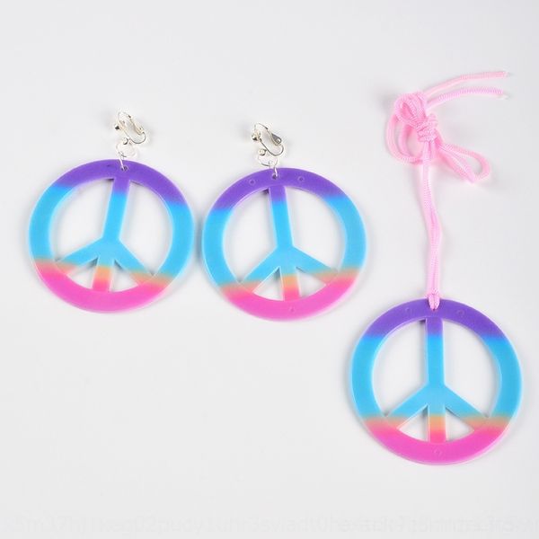 fxisc halloween hippie suit peace character dress necklace purple accessoriesprop props suit earrings performance accessories matching acces 
fxisc halloween hippie suit peace character dress necklace purple accessoriesprop props suit earrings performance accessories matching acces