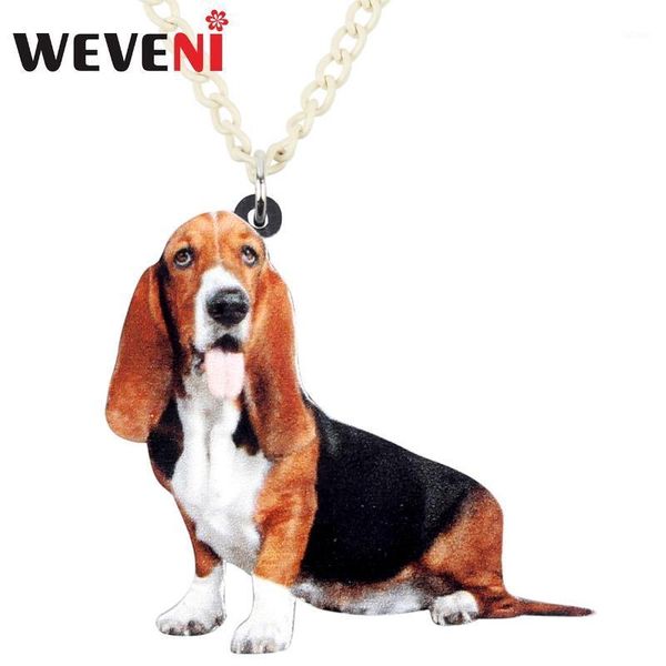 weveni acrylic basset hound dog necklace pendant chain choker cute cartoon animal jewelry for women girl pet lovers gifts bijoux1, Silver
weveni acrylic basset hound dog necklace pendant chain choker cute cartoon animal jewelry for women girl pet lovers gifts bijoux1, Silver