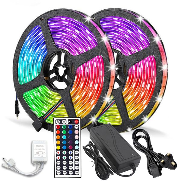 2021 new strip smd 5050 flexible ribbon fita rgb led light 2 x 5m dc 12v 44key remote controller +5a power adapter ujse
2021 new strip smd 5050 flexible ribbon fita rgb led light 2 x 5m dc 12v 44key remote controller +5a power adapter ujse