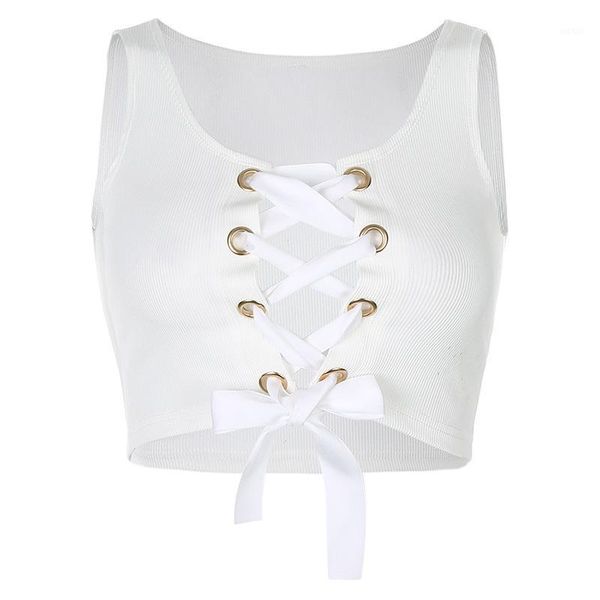 summer female chest lacing hollow-out slim short crop navel condole belt vest1, White
summer female chest lacing hollow-out slim short crop navel condole belt vest1, White