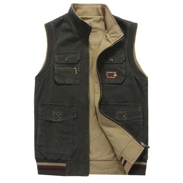 plus 9xl vest man cotton double sides tactical vest many pockets sleeveless jacket chalecos para hombre coat men, Black;white
plus 9xl vest man cotton double sides tactical vest many pockets sleeveless jacket chalecos para hombre coat men, Black;white