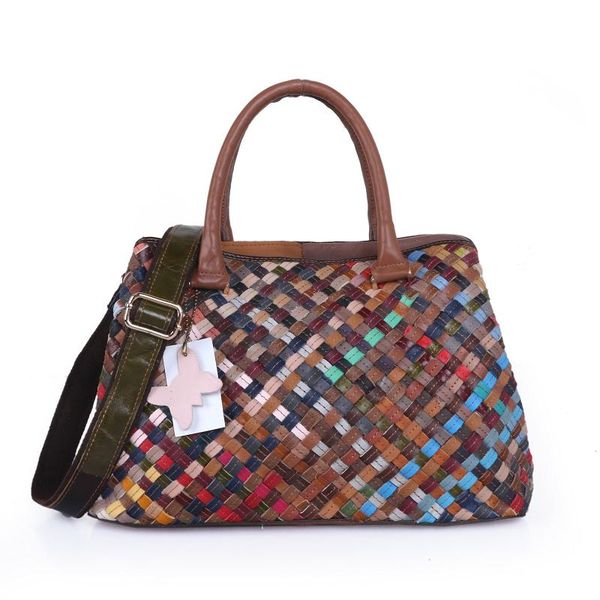 ginyezi fashion multicolor real leather bag woven handbag women's shoulder bag color handbag women's
ginyezi fashion multicolor real leather bag woven handbag women's shoulder bag color handbag women's