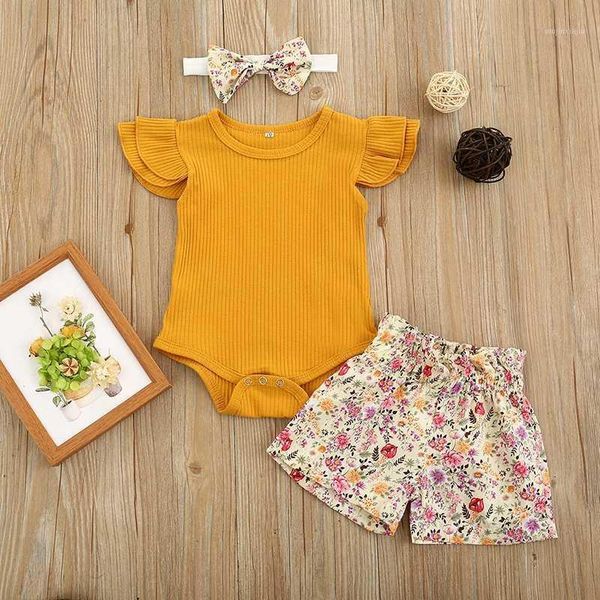 clothing sets summer born infant baby girls set romper +flower print shorts pants + headband clothes outfits1, White
clothing sets summer born infant baby girls set romper +flower print shorts pants + headband clothes outfits1, White