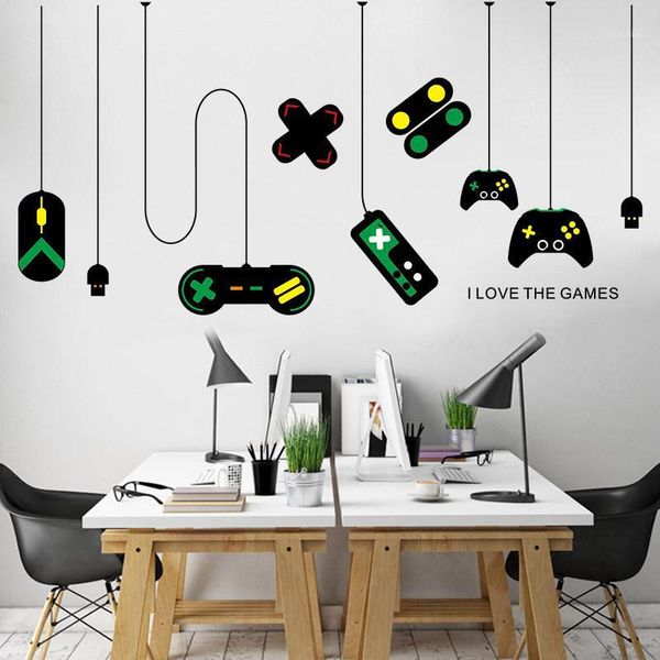 game handle sticker home decal posters pvc mural video game sticker gamer room decor js221
game handle sticker home decal posters pvc mural video game sticker gamer room decor js221