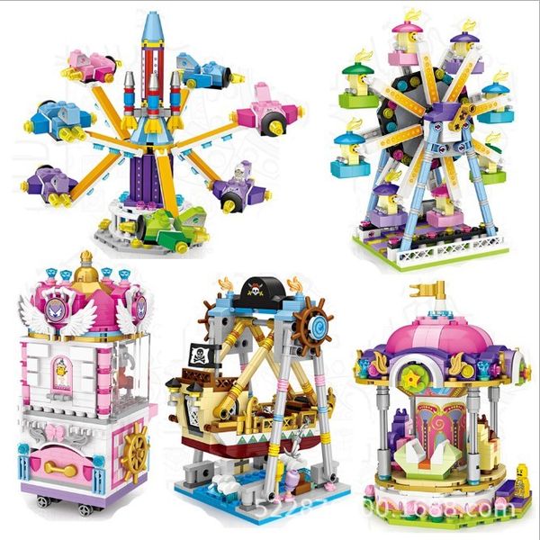 loz amusement park pirate ship ferris wheel clip dolls machine plane plastic assembly building blocks diy architecture model
loz amusement park pirate ship ferris wheel clip dolls machine plane plastic assembly building blocks diy architecture model
