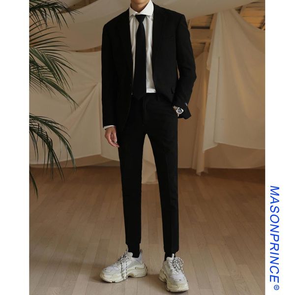 men's suits & blazers business formal men fashion korean style slim simple autumn office cardigan blazer mujer clothing db60xf, White;black
men's suits & blazers business formal men fashion korean style slim simple autumn office cardigan blazer mujer clothing db60xf, White;black