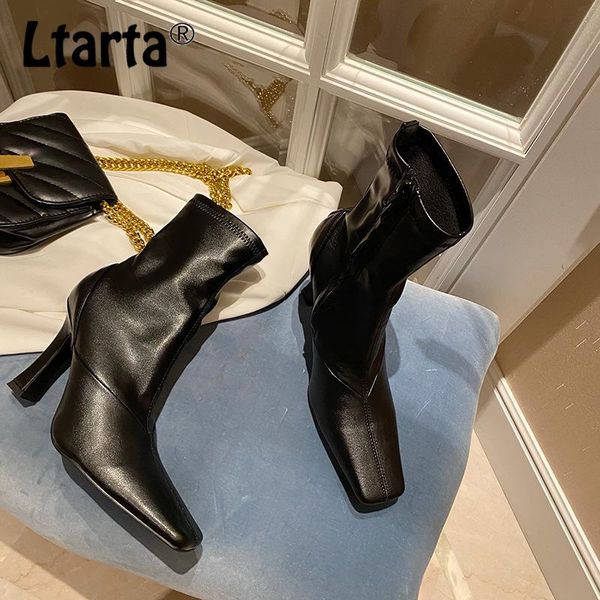boots ltarta women's fashion simple square head high heel ankle style side zipper -577-1, Black
boots ltarta women's fashion simple square head high heel ankle style side zipper -577-1, Black