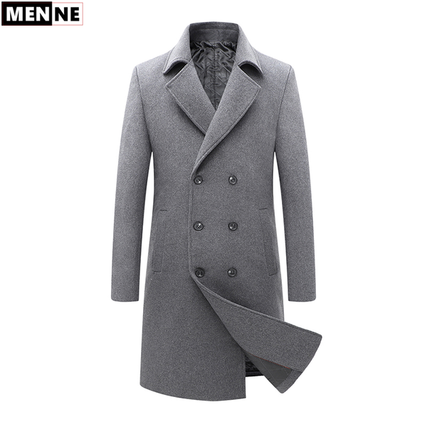 men's wool & blends menne mens winter jacket business casual thicken warm woolen coat mid-length double breasted, Black
men's wool & blends menne mens winter jacket business casual thicken warm woolen coat mid-length double breasted, Black