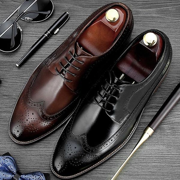 vintage british designer genuine leather men's oxfords formal dress round toe male wedding flats wingtip brogue man shoes bql691, Black
vintage british designer genuine leather men's oxfords formal dress round toe male wedding flats wingtip brogue man shoes bql691, Black