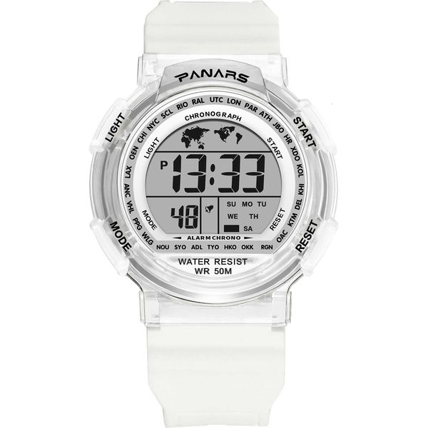 2020 style men's watch multi-function waterproof colorful glow-in-the-dark cool student couple sports electronic watch, Silver
2020 style men's watch multi-function waterproof colorful glow-in-the-dark cool student couple sports electronic watch, Silver