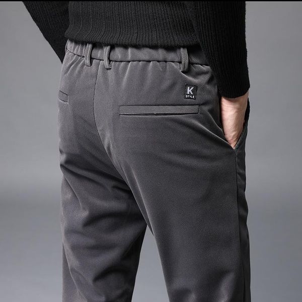 men's pants middle-aged corduroy casual classic fashion business straight high waist large size wide leg long, Black
men's pants middle-aged corduroy casual classic fashion business straight high waist large size wide leg long, Black