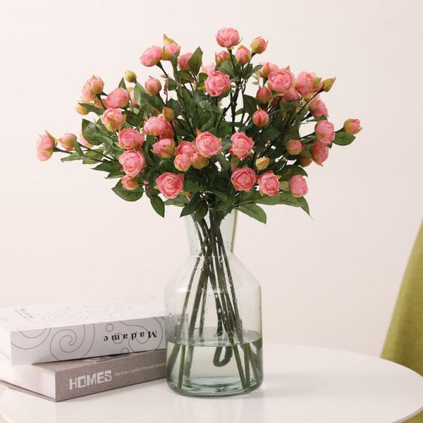 decorative flowers & wreaths 7 heads artificial rose flower branch bouquet decor for home wedding holding decoration
decorative flowers & wreaths 7 heads artificial rose flower branch bouquet decor for home wedding holding decoration