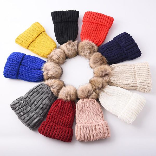 beanies winter female fur pom poms hat for women girl 's knitted cap thick skullies
beanies winter female fur pom poms hat for women girl 's knitted cap thick skullies