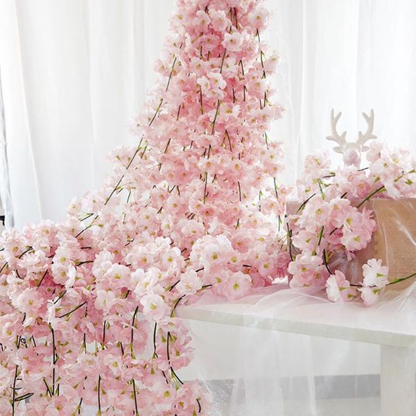 4pc/set 180cm sakura cherry blossom vine lvy wedding arch decoration layout home party rattan wall hanging garland wreath
4pc/set 180cm sakura cherry blossom vine lvy wedding arch decoration layout home party rattan wall hanging garland wreath
