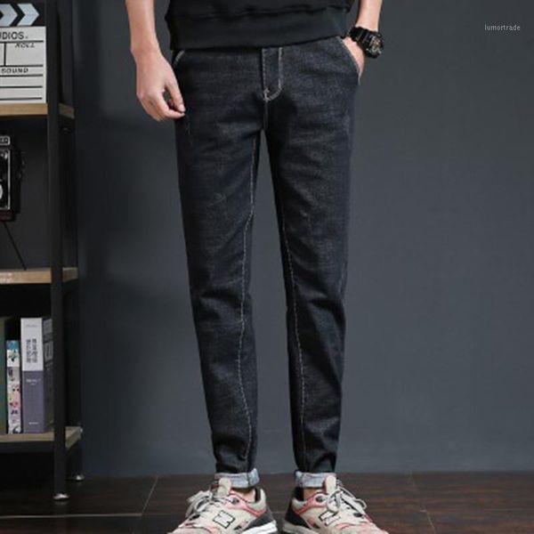 mens slim pencil pants jeans fashion full length cotton soft harem pants for teenage mid waist casual black denim straight jeans1, Blue
mens slim pencil pants jeans fashion full length cotton soft harem pants for teenage mid waist casual black denim straight jeans1, Blue