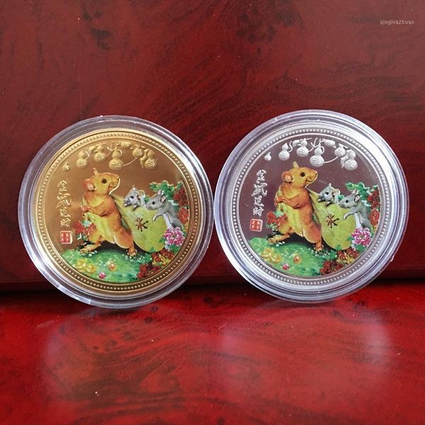 2020 year of the rat commemorative coin chinese zodiac souvenir coin silver plated non-currency coins for home decoration1
2020 year of the rat commemorative coin chinese zodiac souvenir coin silver plated non-currency coins for home decoration1