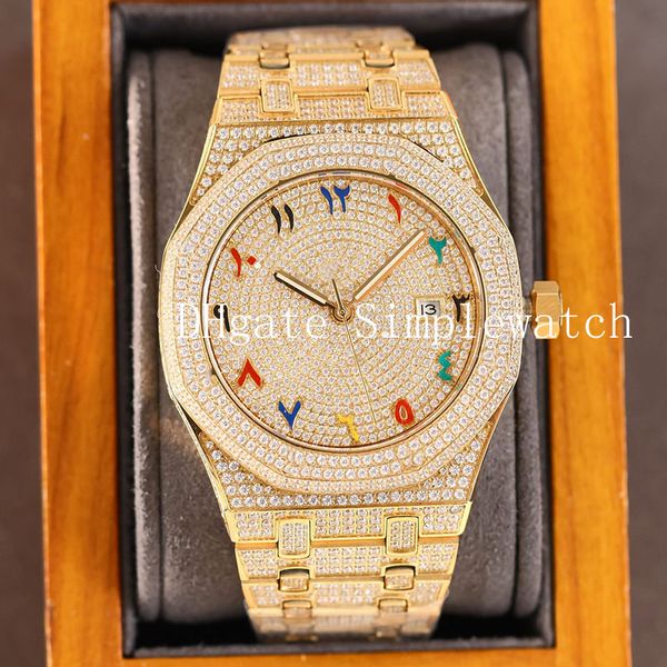 full diamond mens watch automatic mechanical watches 40mm diamonds bezel sapphire business wristwatch montre de luxe gifts for men, Slivery;brown
full diamond mens watch automatic mechanical watches 40mm diamonds bezel sapphire business wristwatch montre de luxe gifts for men, Slivery;brown