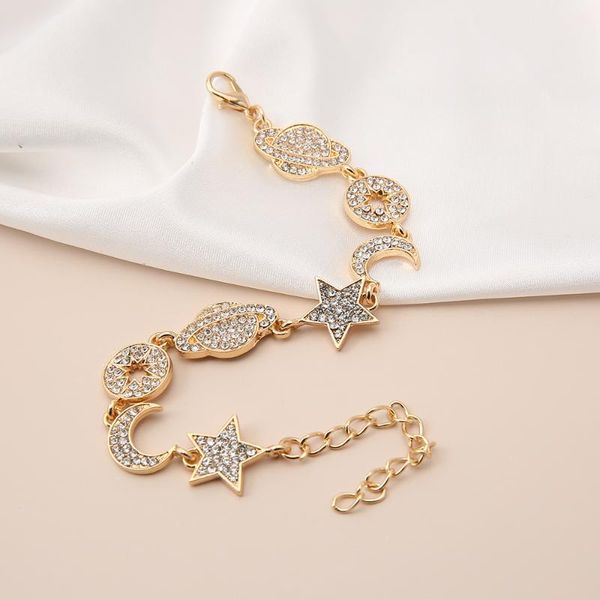 charm bracelets boho shine star moon galaxy bracelet adjustable crystal hand decorations gifts for girls women years jewelry 2021, Golden;silver
charm bracelets boho shine star moon galaxy bracelet adjustable crystal hand decorations gifts for girls women years jewelry 2021, Golden;silver