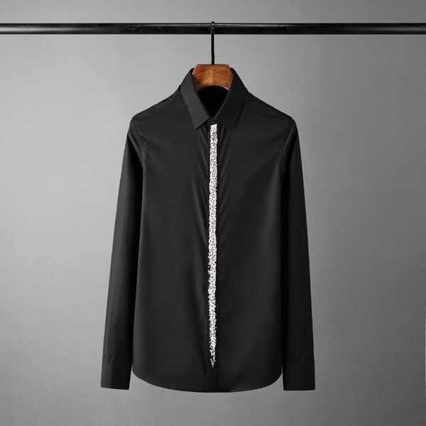 minglu black white mens shirts luxury long sleeve red diamond casual mens dress shirts slim fit male plus size 4xl, White;black
minglu black white mens shirts luxury long sleeve red diamond casual mens dress shirts slim fit male plus size 4xl, White;black