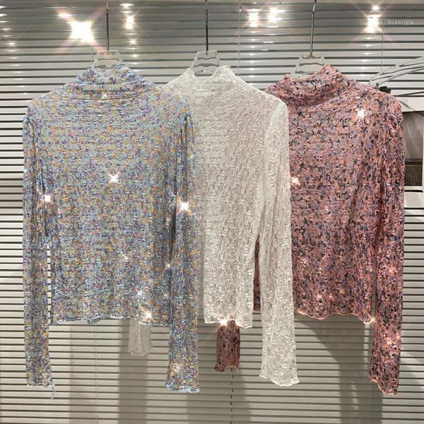 2021 winter new sky star sequins t shirt logn sleeve pleated mesh translucent small pieces of flower color 1, White;black
2021 winter new sky star sequins t shirt logn sleeve pleated mesh translucent small pieces of flower color 1, White;black