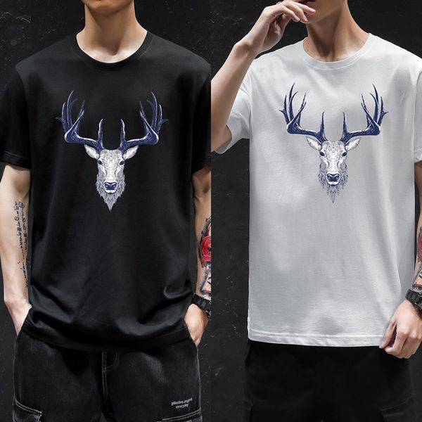 6mzxz short fashion men's casual trend deer t student on bottom cott half sleeve t-shirt head sleeve label t-shirt lower package lower, Blue
6mzxz short fashion men's casual trend deer t student on bottom cott half sleeve t-shirt head sleeve label t-shirt lower package lower, Blue